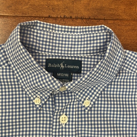 Ralph Lauren plaid Short Sleeves Shirt Size M - Picture 4 of 9
